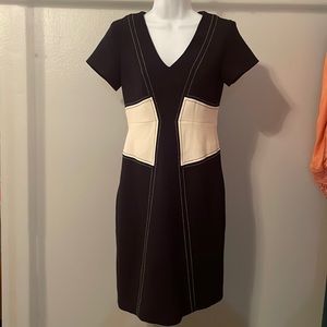 Ann Taylor Navy & White work dress